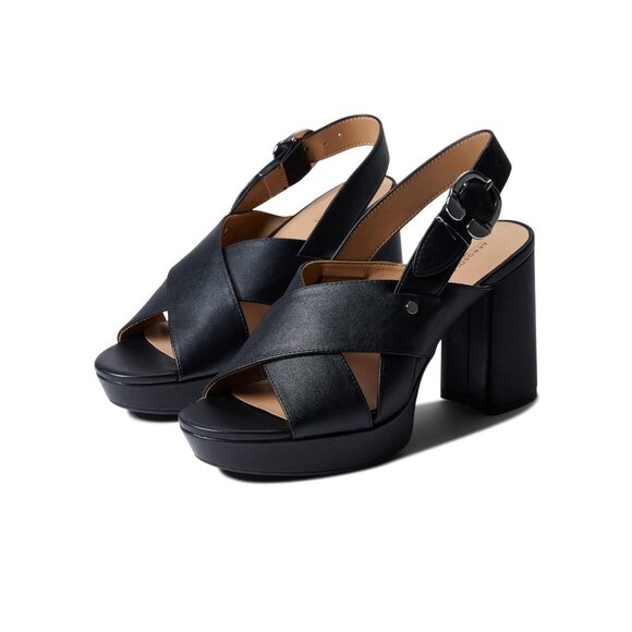 Aerosoles Women's Polina Black Heeled Heels Shoes Strappy Size 7.5 - Picture 1 of 7